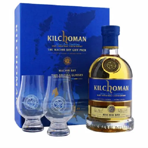Coffret Kilchoman Machir Bay + 2 verres 70CL 46 ° Les 2 cavistes