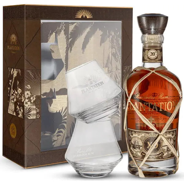 Coffret Plantation Rum XO 20th Anniversary + 2 verres 70cl 40% Plantation