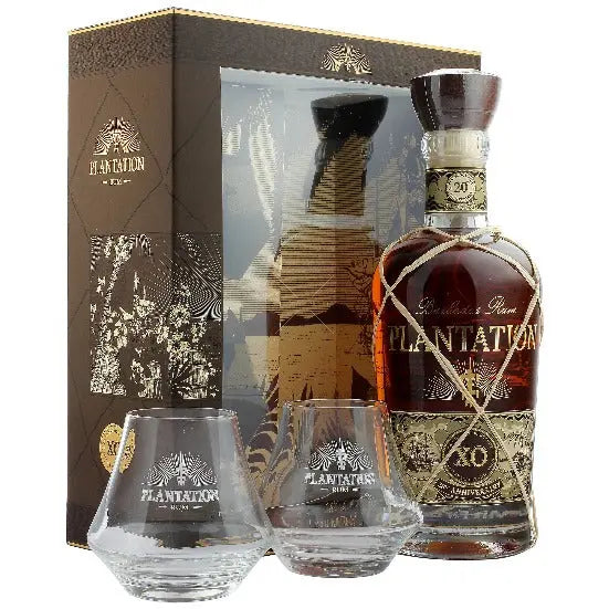 Coffret Plantation Rum XO 20th Anniversary + 2 verres 70cl 40% Plantation