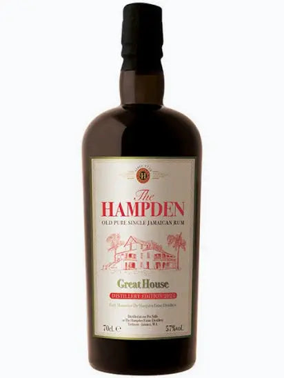 Bouteille de rhum Hampden Great House 2024, 57%, 70cl, distillerie jamaïcaine Hampden