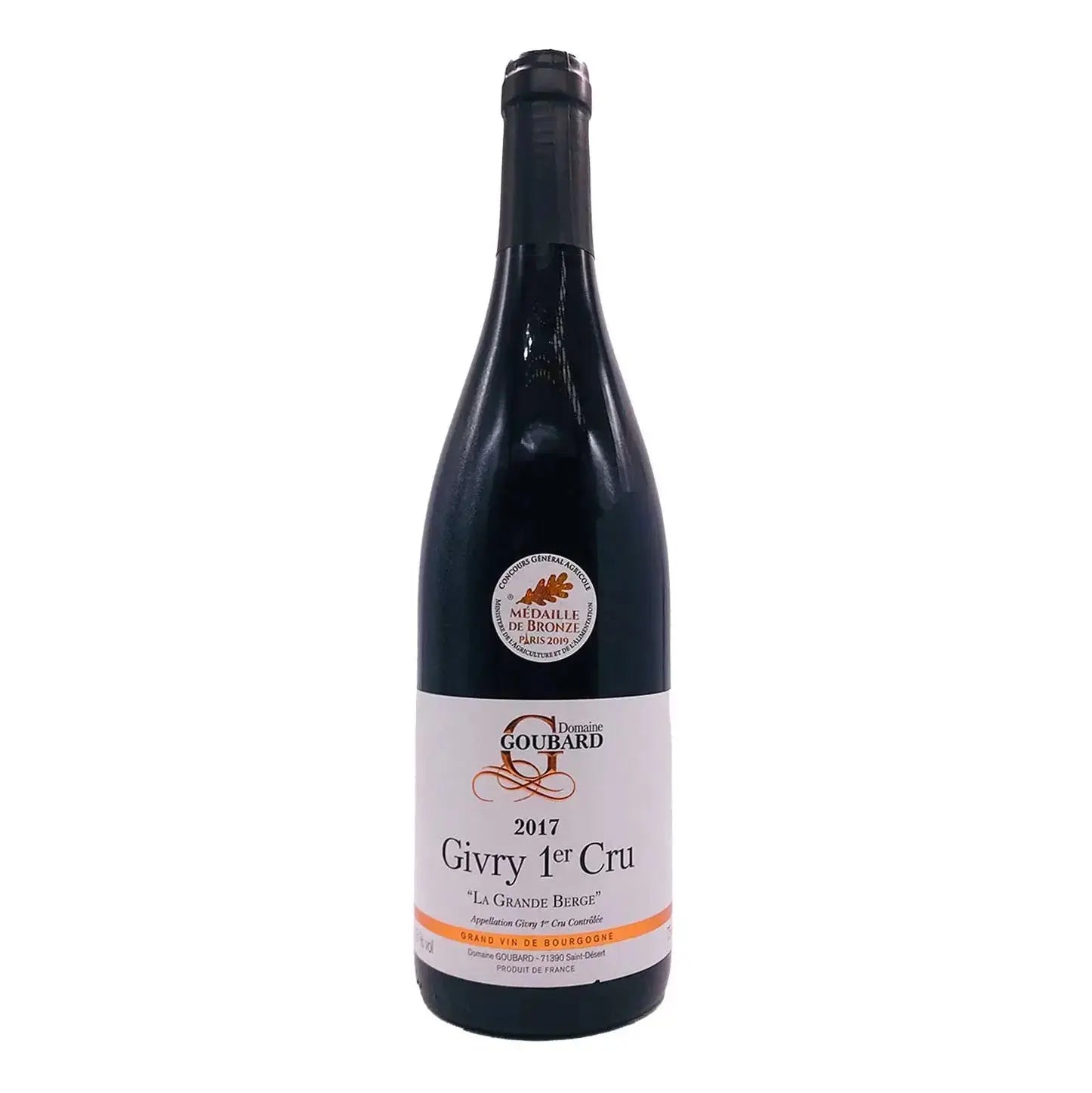 Bouteille de Givry Premier Cru Rouge 2025, Domaine Goubard - Les 2 cavistes
