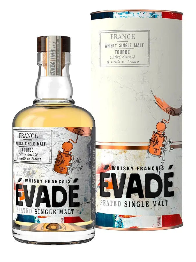 Evadé Tourbé 43% 70cl Les 2 cavistes