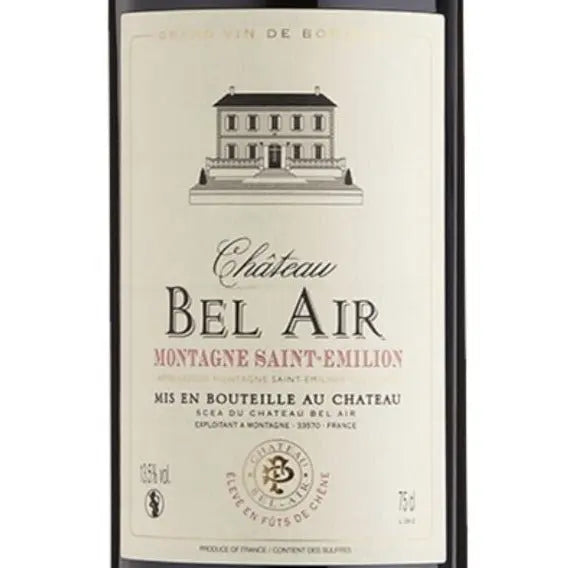 Montagne Saint-Emilion Château Bel Air 2019 Les 2 cavistes