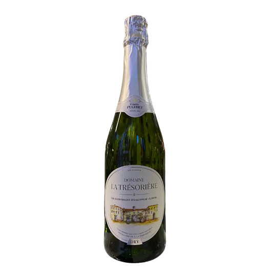 Bouteille de vin sans alcool effervescent Dry Domaine la Trésorière 75 cl